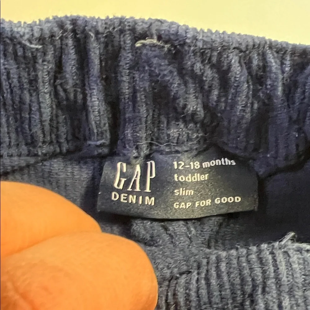 GAP and Children’s Place pants. Navy Corduroy and Nantucket Red 12-18 months
